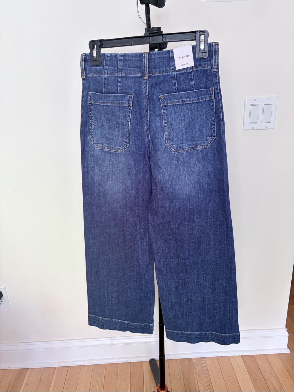 Maeve Colette High-Rise Wide-Leg Cropped Jeans - Picture 4 of 8